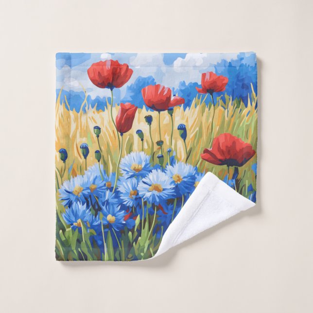 Conjunto De Toalhas Flores Natureza Floral Amor 13 (Pano de lavar)