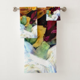 Conjunto De Toalhas Flores no Dia do Verão