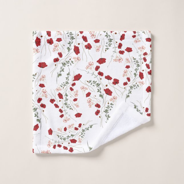 Conjunto De Toalhas Flores românticas (Pano de lavar)