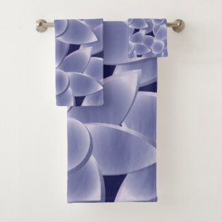 Conjunto De Toalhas Flores roxas