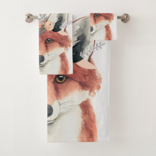 Conjunto De Toalhas Floresta da Coroa Flor Fox