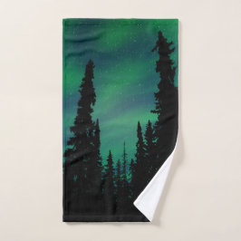 Conjunto De Toalhas Floresta de Céu Verde Luz norte