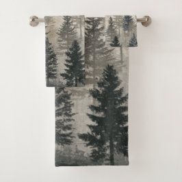 Conjunto De Toalhas Floresta de Pinheiros