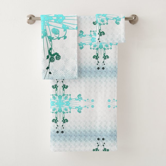 Conjunto De Toalhas Flower Cross (Insitu)