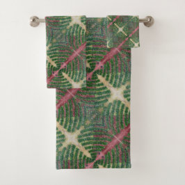 Conjunto De Toalhas Folha de Fern