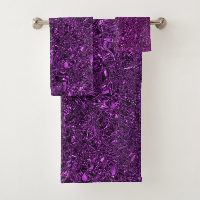 Conjunto De Toalhas Folha de prata de luxo personalizada (Insitu)