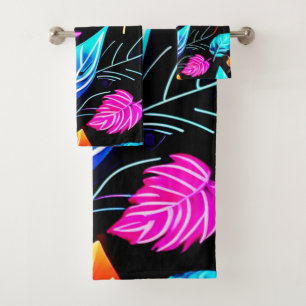 Conjunto De Toalhas Folhagem Tropical: Arte Folha