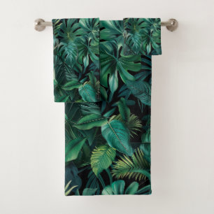 Conjunto De Toalhas Folhas da Floresta Tropical