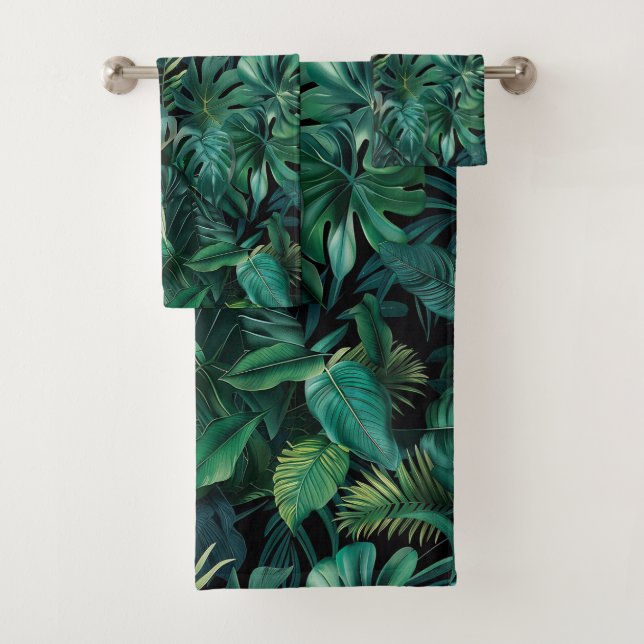 Conjunto De Toalhas Folhas da Floresta Tropical (Insitu)