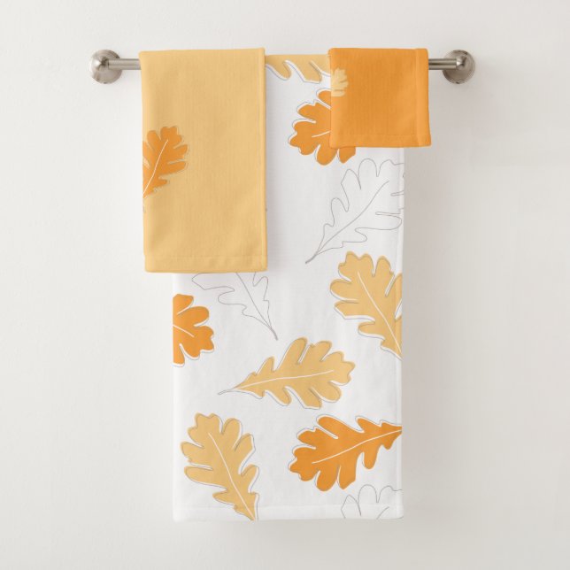 Conjunto De Toalhas Folhas de Laranja (Insitu)