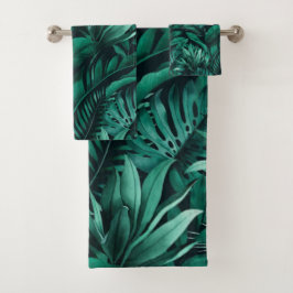 Conjunto De Toalhas Folhas tropicais