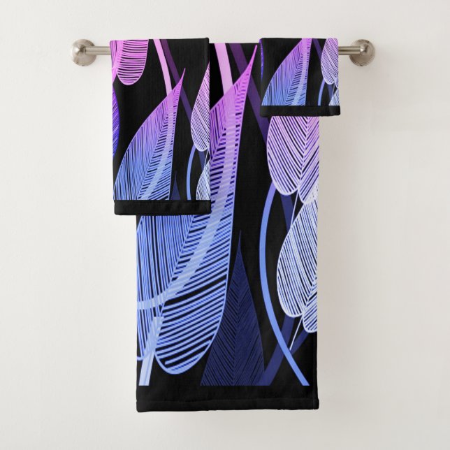 Conjunto De Toalhas Folhas tropicais (Insitu)