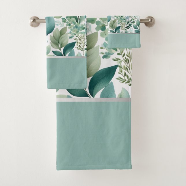 Conjunto De Toalhas Folhas Verdes Revitalizantes (Insitu)