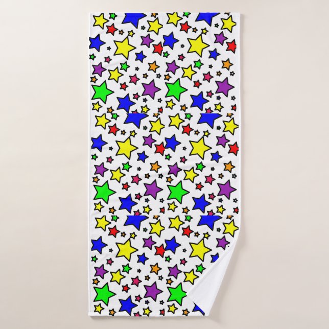 Conjunto De Toalhas Forma colorida (Toalha de Banho)