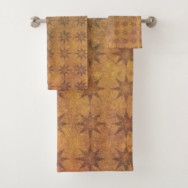 Conjunto De Toalhas Formas Castanhas Para A Beleza Natural Rústica (Insitu)