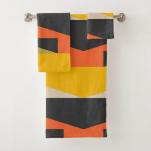 Conjunto De Toalhas Formas geométricas da arte abstracta moderna do