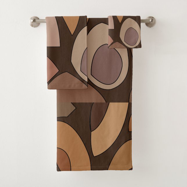 Conjunto De Toalhas Formas Geométricas Modernas do meio século (Insitu)