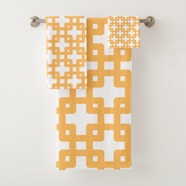 Conjunto De Toalhas Formas Quadradas Sobrepostas (Insitu)