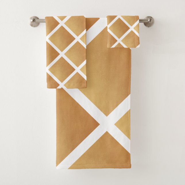 Conjunto De Toalhas Formatos de castanho (Insitu)