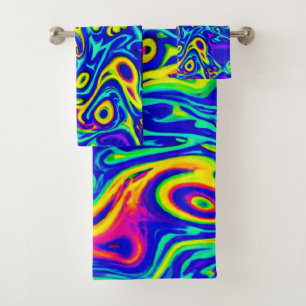 Conjunto De Toalhas Formulários de padrão de arte na moda