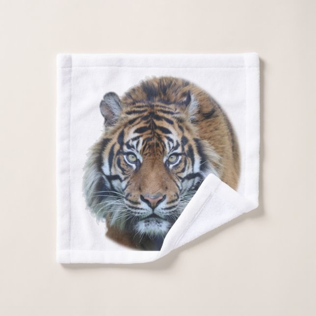 Conjunto De Toalhas Foto Bengala Tiger Face (Pano de lavar)