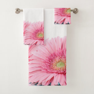 Conjunto De Toalhas Foto Elegante Rosa Gerbera Daisies