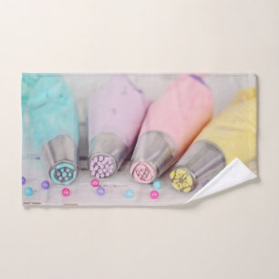 Conjunto De Toalhas Fotografia das ferramentas de decoração de bolos
