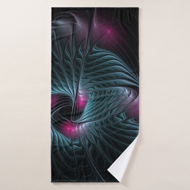 Conjunto De Toalhas Fractal de Fantasia Colorida abstrato (Toalha de Banho)