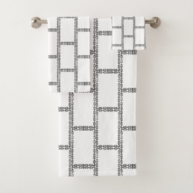 Conjunto De Toalhas Frames Bricks - Na moda de padrão (Insitu)