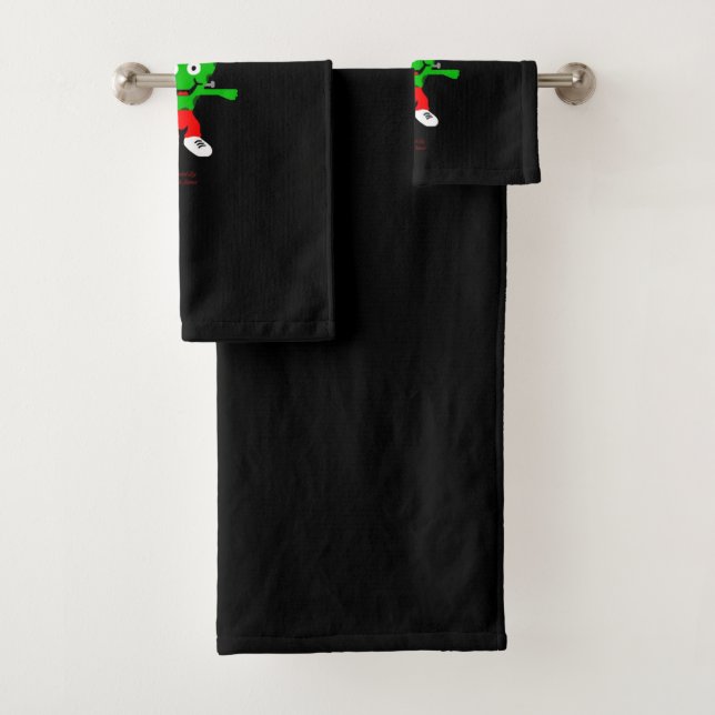 Conjunto De Toalhas FrankenCheese Hugs Bathroom Towel Set (Insitu)