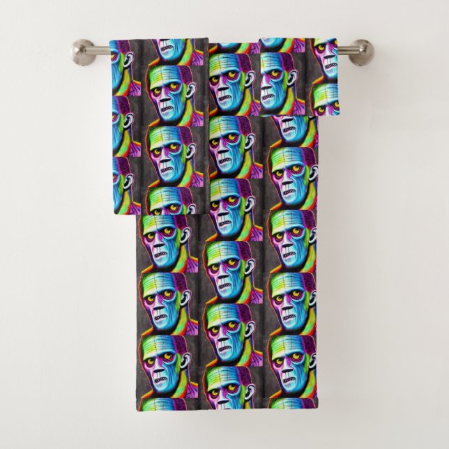 Conjunto De Toalhas Frankenstein Bathroom Towel Set (Insitu)