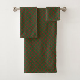 Conjunto De Toalhas Fraser de Castle Leathers Xadrez de Tartã