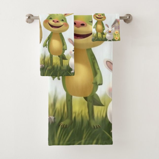 Conjunto De Toalhas Fröhliche Wiesengang – Bunte Tierfreunde im Frühli (Insitu)