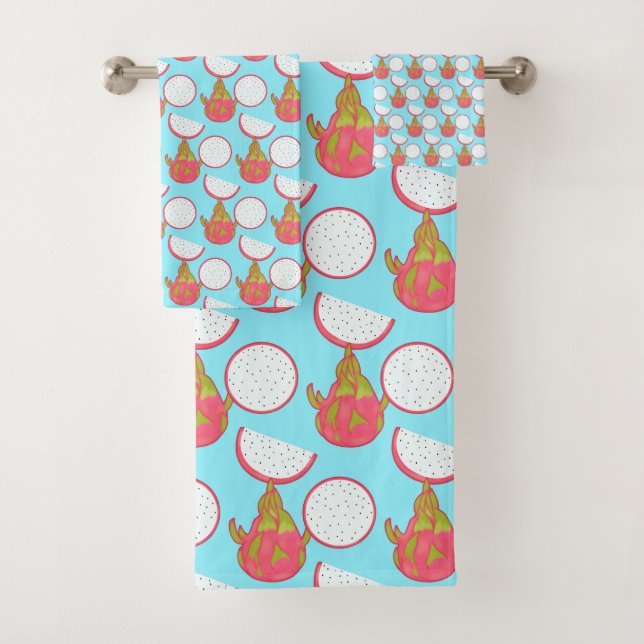 Conjunto De Toalhas Fruta do dragão (Insitu)