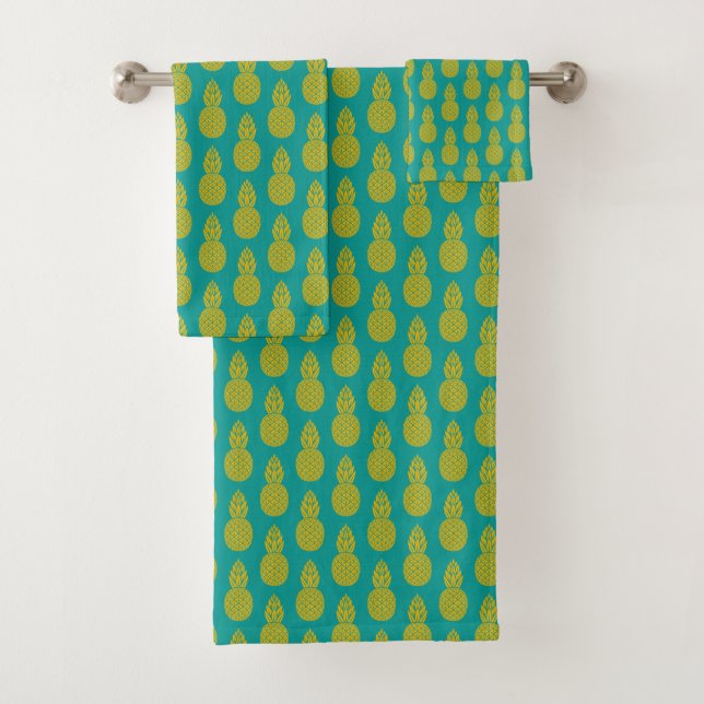 Conjunto De Toalhas Fruta tropical do abacaxi (Insitu)