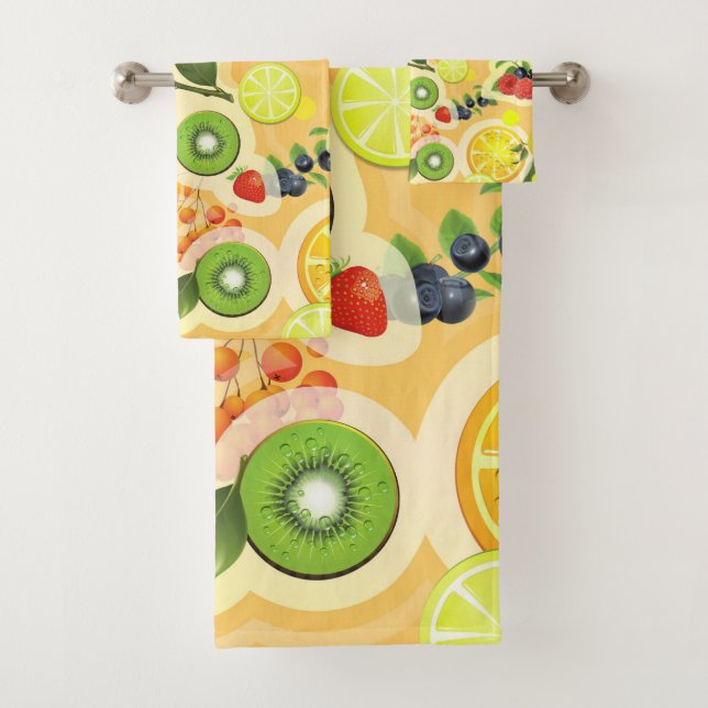 Conjunto De Toalhas Frutas Mistas 6 (Insitu)