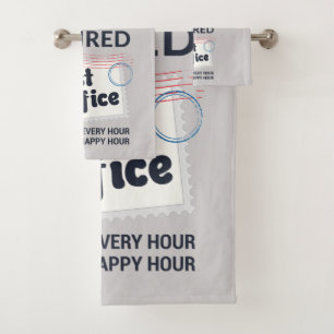Conjunto De Toalhas Funcionário Postal Personalizado - Mailman Funny