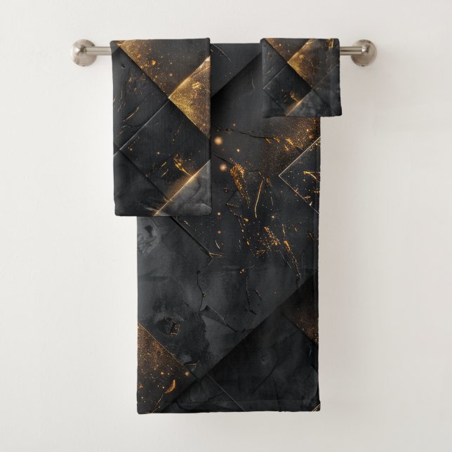 Conjunto De Toalhas Fundo de aço queimado (Insitu)