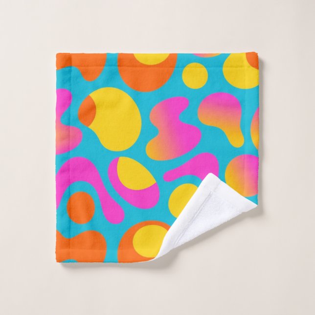 Conjunto De Toalhas Funky Splash – Boogie Abstract Retro Towel (Pano de lavar)