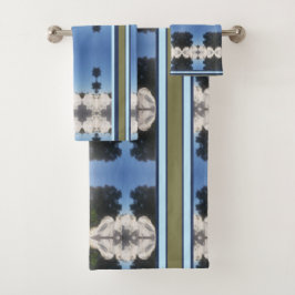 CONJUNTO DE TOALHAS GABINETE AZUL DO SKYFLOWER DRYSME1 GABINETE E CONJ