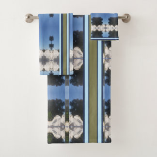 CONJUNTO DE TOALHAS GABINETE AZUL DO SKYFLOWER DRYSME1 GABINETE E CONJ