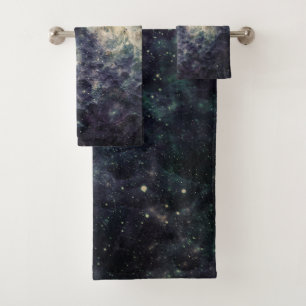 Conjunto De Toalhas Galáxia Sombria do Rock Espacial