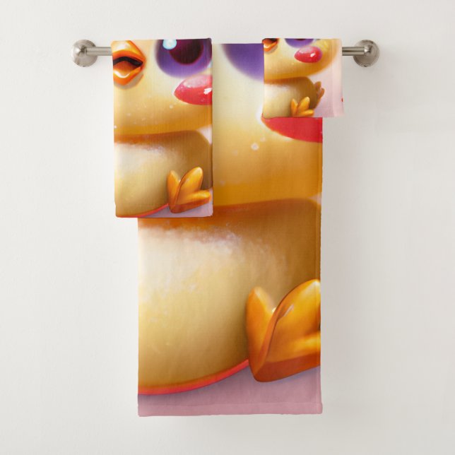 Conjunto De Toalhas Galinha-bebê Kawaii, bonita com Holly (Insitu)