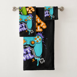 Conjunto De Toalhas Game controllers Graffiti Gaming Born To Play