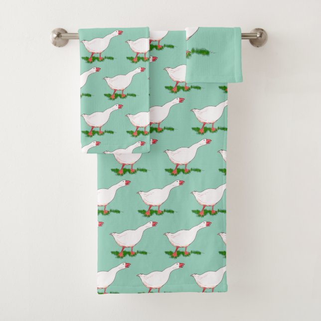 Conjunto De Toalhas ganso branco de fazenda (Insitu)