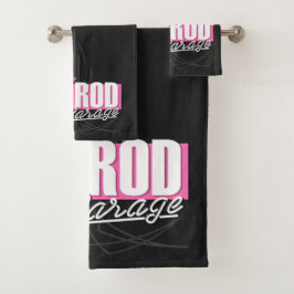 Conjunto De Toalhas Garagem de Rod Quente Pinstripes