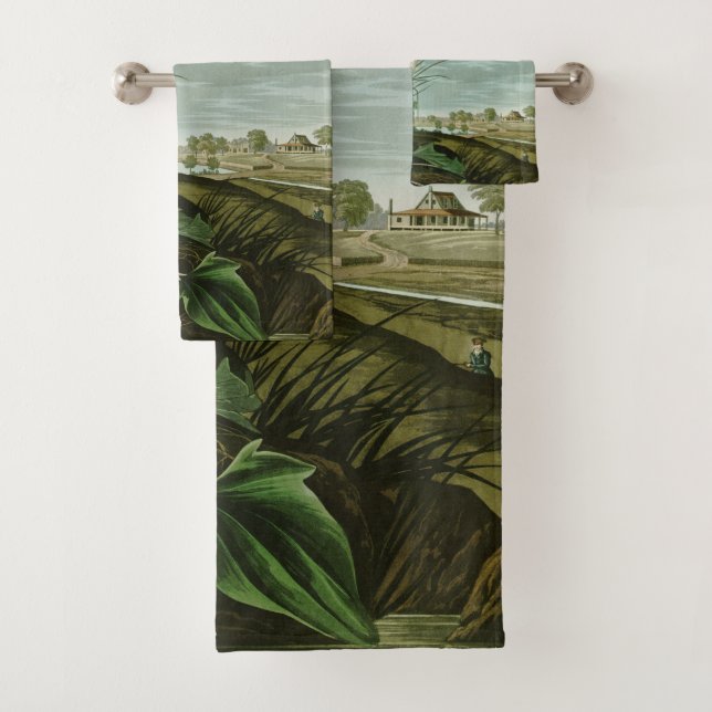 Conjunto De Toalhas Garça Branca da Audubon Ave de Rapina (Insitu)