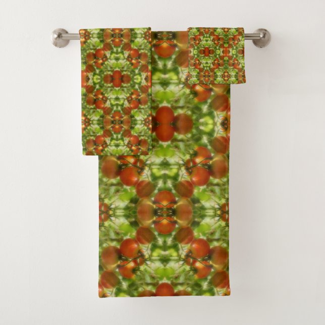 Conjunto De Toalhas Garden Chertomates Nature Abstrato (Insitu)
