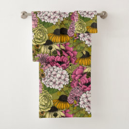 Conjunto De Toalhas Garden florals 2