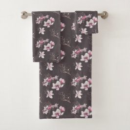 Conjunto De Toalhas Garden Magnolias
